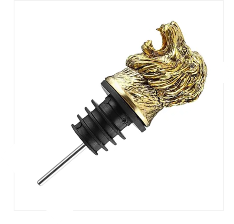 Dosificador Metálico León Oro