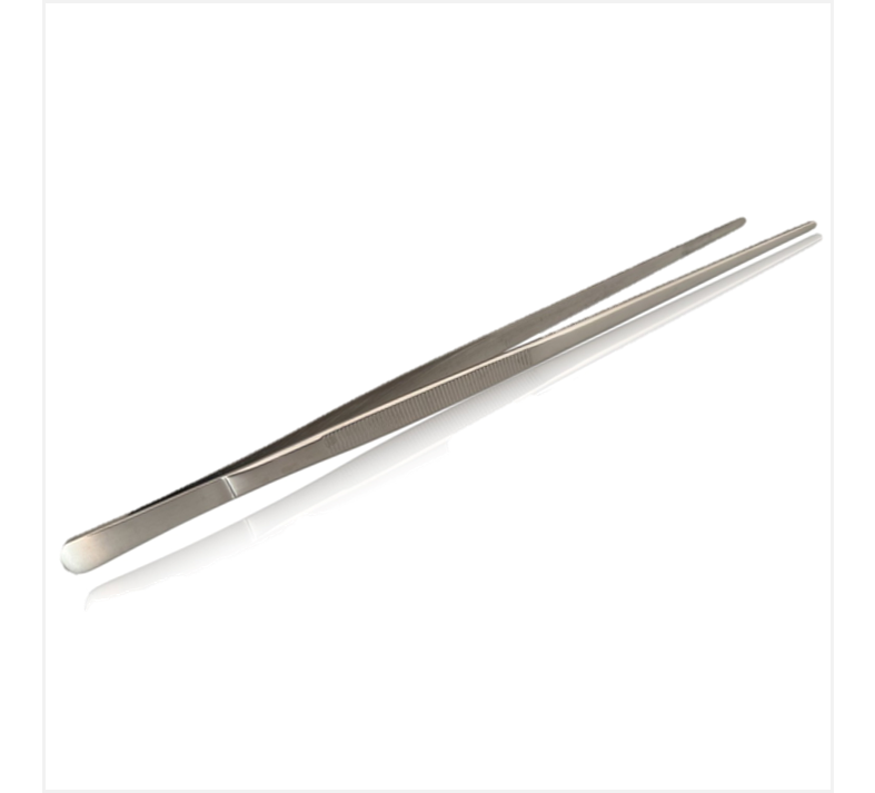 Pinza Recta Plateada 30cm